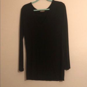 Black long sleeve piko top